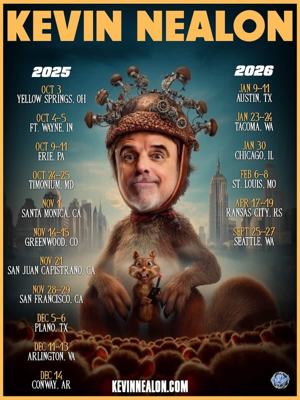 Kevin Nealon Tour Poster 2026